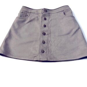 Express Gray Mini A-Line Skirt Casual